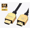 Hdmi 2.1 Cable 8k 60hz 4k 120hz Plateado 48gbps 2metros