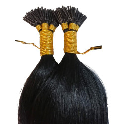 Extensión De Cabello Natural Queratina 55cm 100gramos Negro