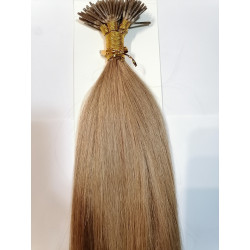 Extensión Cabello Natural Queratina 100 Grs 55cm Rubio Medio